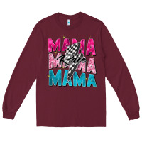 Burgundy race mama Long Sleeve Tee - Zillion Design Studio