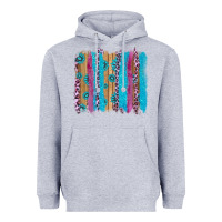 Heather Grey gemstone and pink leopard brushstrok Heavyweight Hoodie - AdoDesignShop