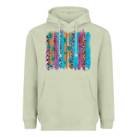 Matcha gemstone and pink leopard brushstrok Heavyweight Hoodie - AdoDesignShop