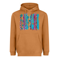Meerkat gemstone and pink leopard brushstrok Heavyweight Hoodie - AdoDesignShop