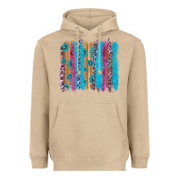 Mushroom gemstone and pink leopard brushstrok Heavyweight Hoodie - AdoDesignShop