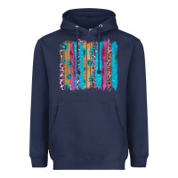 Navy gemstone and pink leopard brushstrok Heavyweight Hoodie - AdoDesignShop