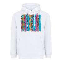 White gemstone and pink leopard brushstrok Heavyweight Hoodie - AdoDesignShop