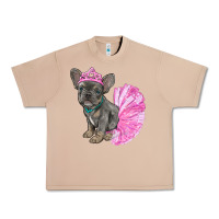 Burro Balerina French Bulldog With Tutu Urban Heavy Tee - RanaPortraitStore