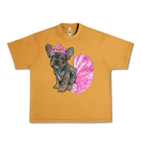 Peanut Butter Balerina French Bulldog With Tutu Urban Heavy Tee - RanaPortraitStore