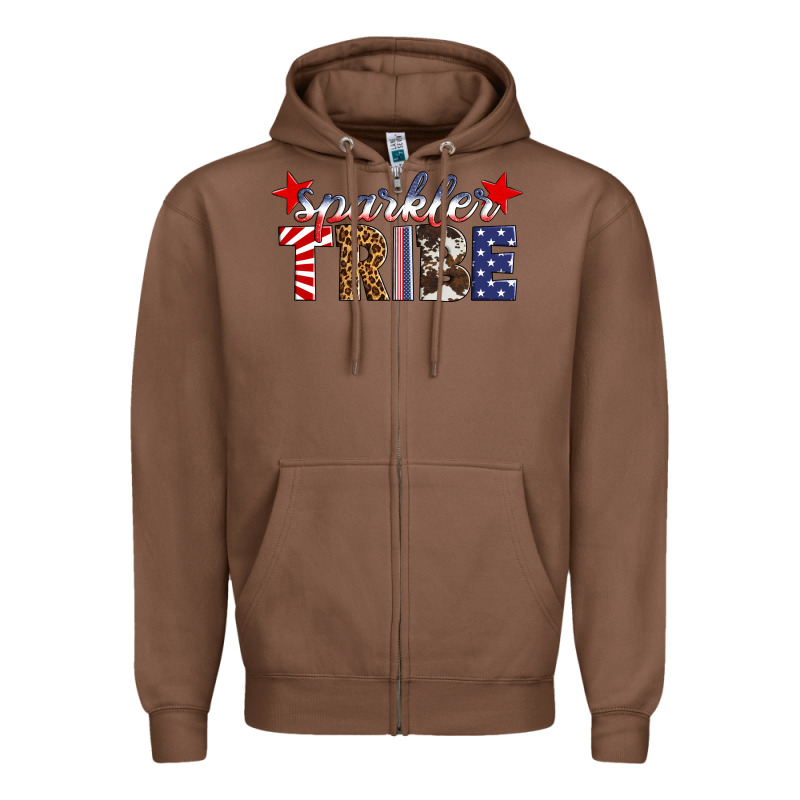 Sparkler Tribe Zipper Hoodie by HRA Design Shop | Teevron