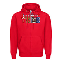 Red sparkler tribe Zipper Hoodie - HRA Design Shop