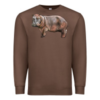 Chestnut hippopotamus Premium Sweatshirt - LillyAllenDesigns