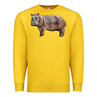 Lemon hippopotamus Premium Sweatshirt - LillyAllenDesigns