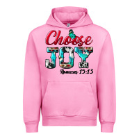 Fuchsia Pink Choose Joy Urban Hoodie - BundleAndBundleShop