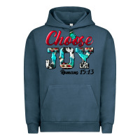 Pigment Midnight Navy Choose Joy Urban Hoodie - BundleAndBundleShop