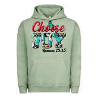 Pigment Oil Green Choose Joy Urban Hoodie - BundleAndBundleShop