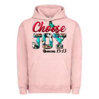 Pigment Salmon Choose Joy Urban Hoodie - BundleAndBundleShop