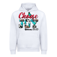 White Choose Joy Urban Hoodie - BundleAndBundleShop