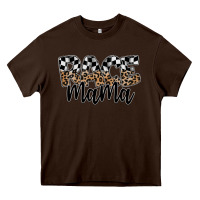 Chocolate Brown race mama Heavy Core Tee - SublimationCraftShop