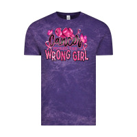 Cloud Purple cancer picked the wrong girl Vintage Tee - RanaPortraitStore