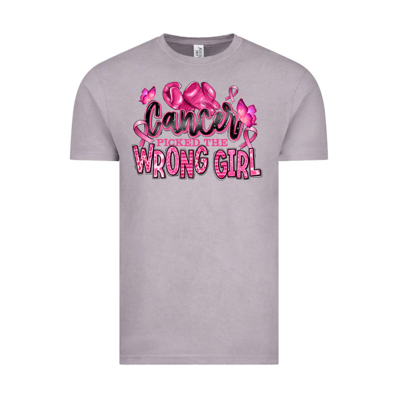 Cancer Picked The Wrong Girl Vintage Tee by RanaPortraitStore | Teevron