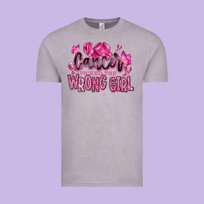 Vintage Tee cancer picked the wrong girl