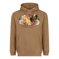 Toasted Coconut easter coop animals farm chicken chiks rooster flowers butterfly Heavyweight Hoodie - Artiststas