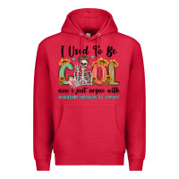 Cardinal i used to be cool now i just argue with miniature Premium Hoodie - MaliasSmallBusiness