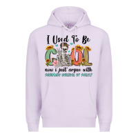 Lilac i used to be cool now i just argue with miniature Premium Hoodie - MaliasSmallBusiness