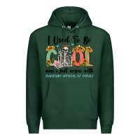 Sports Green i used to be cool now i just argue with miniature Premium Hoodie - MaliasSmallBusiness