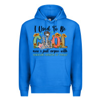True Royal i used to be cool now i just argue with miniature Premium Hoodie - MaliasSmallBusiness