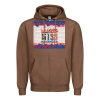 Chestnut 4th of july little miss America Zipper Hoodie - HRA Design Shop