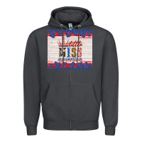 Smoke 4th of july little miss America Zipper Hoodie - HRA Design Shop