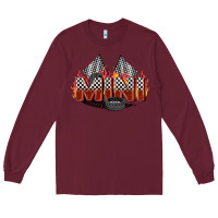 Burgundy race mini Long Sleeve Tee - Zillion Design Studio