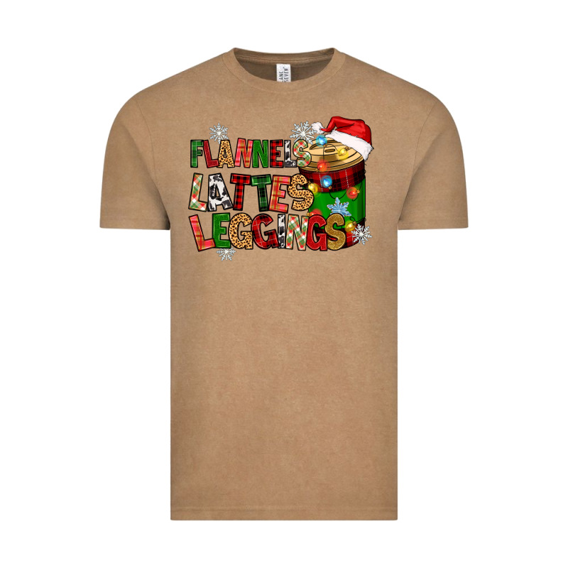 Flannels Lattes Vintage Tee by Zillion Design Studio | Teevron