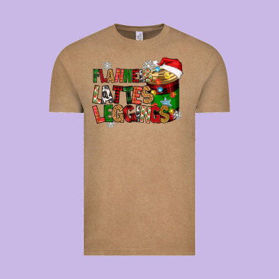 Flannels Lattes Vintage Tee Designed By Zillion Design Studio