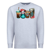 Heather Grey Baby calf coffee cups Premium Sweatshirt - Jasminsmagicworld