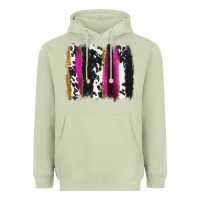 Matcha cow , yellow and pink glitter brushstrokes Heavyweight Hoodie - AdoDesignShop