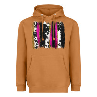 Meerkat cow , yellow and pink glitter brushstrokes Heavyweight Hoodie - AdoDesignShop