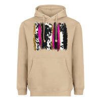 Mushroom cow , yellow and pink glitter brushstrokes Heavyweight Hoodie - AdoDesignShop