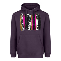 Plum cow , yellow and pink glitter brushstrokes Heavyweight Hoodie - AdoDesignShop