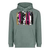 Sage cow , yellow and pink glitter brushstrokes Heavyweight Hoodie - AdoDesignShop