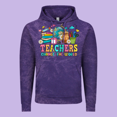 Custom Teacher Vintage Hoodie Designed By Jahusdesignshop