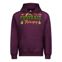 Mauve Wine football therapy Urban Hoodie - BundleAndBundleShop