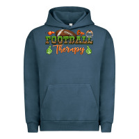 Pigment Midnight Navy football therapy Urban Hoodie - BundleAndBundleShop
