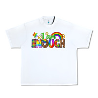White i am enough Urban Heavy Tee - texasbilliewilder
