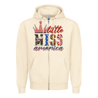 Sandshell little miss america Zipper Hoodie - HRA Design Shop