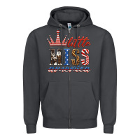 Smoke little miss america Zipper Hoodie - HRA Design Shop