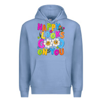 Colony Blue happy looks good on you Premium Hoodie - NancyCooperArtShop