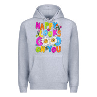 Heather Grey happy looks good on you Premium Hoodie - NancyCooperArtShop
