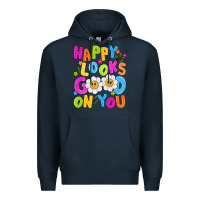 Navy happy looks good on you Premium Hoodie - NancyCooperArtShop
