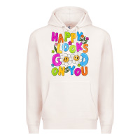 Pale Pink happy looks good on you Premium Hoodie - NancyCooperArtShop
