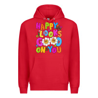 Red happy looks good on you Premium Hoodie - NancyCooperArtShop