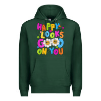 Sports Green happy looks good on you Premium Hoodie - NancyCooperArtShop
